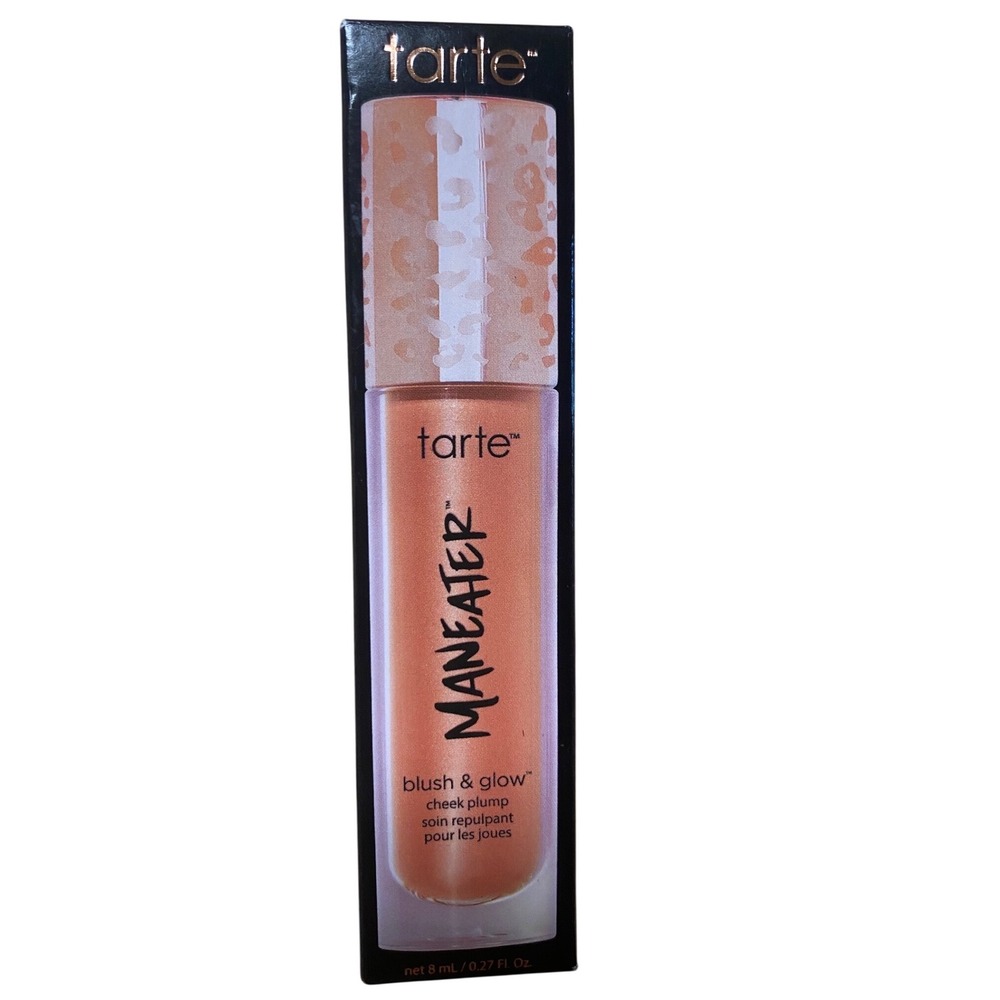 Tarte Maneater Blush & Glow Cheek Plump Peachy Pink Liquid Blush 8ml New